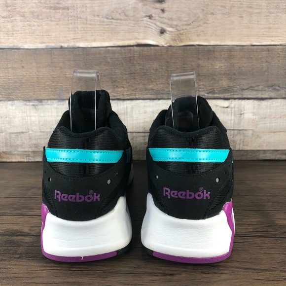 Reebok Aztrek Hexalite Sneakers Black Purple Teal Women's Size 7 - Picture 2 of 9